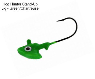 Hog Hunter Stand-Up Jig - Green/Chartreuse