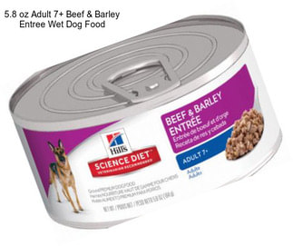 5.8 oz Adult 7+ Beef & Barley Entree Wet Dog Food