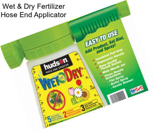 Wet & Dry Fertilizer Hose End Applicator