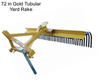 72 in Gold Tubular Yard Rake