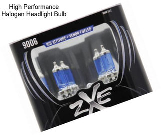 High Performance Halogen Headlight Bulb