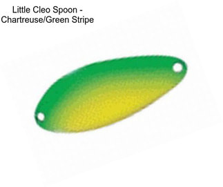 Little Cleo Spoon - Chartreuse/Green Stripe