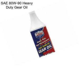 SAE 80W-90 Heavy Duty Gear Oil