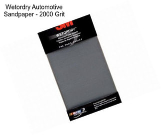 Wetordry Automotive Sandpaper - 2000 Grit