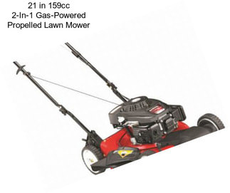 21 in 159cc 2-In-1 Gas-Powered Propelled Lawn Mower