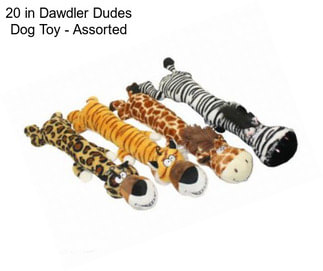 20 in Dawdler Dudes Dog Toy - Assorted