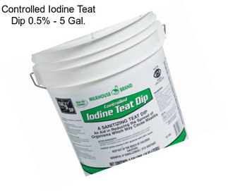 Controlled Iodine Teat Dip 0.5% - 5 Gal.