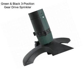 Green & Black 3-Position Gear Drive Sprinkler