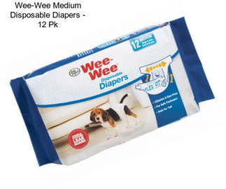 Wee-Wee Medium Disposable Diapers - 12 Pk