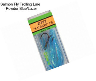 Salmon Fly Trolling Lure - Powder Blue/Lazer