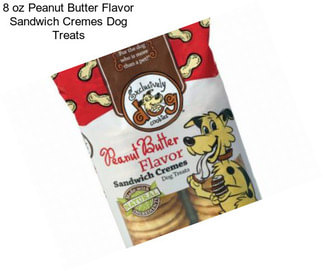 8 oz Peanut Butter Flavor Sandwich Cremes Dog Treats