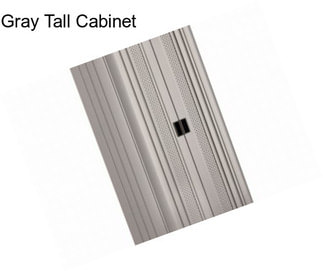 Gray Tall Cabinet