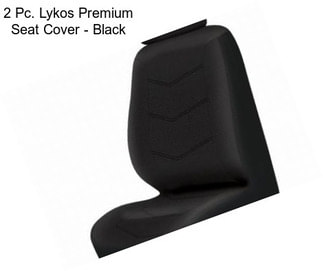 2 Pc. Lykos Premium Seat Cover - Black
