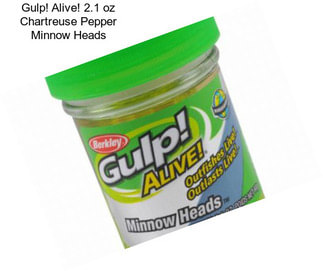 Gulp! Alive! 2.1 oz Chartreuse Pepper Minnow Heads