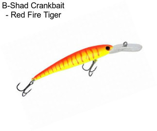 B-Shad Crankbait - Red Fire Tiger