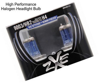 High Performance Halogen Headlight Bulb