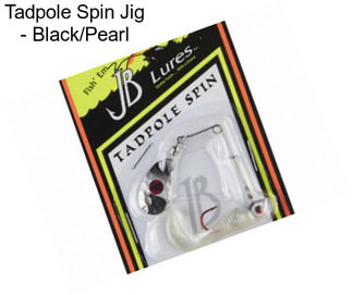 Tadpole Spin Jig - Black/Pearl