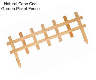 Natural Cape Cod Garden Picket Fence