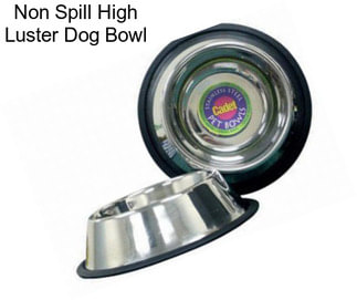 Non Spill High Luster Dog Bowl