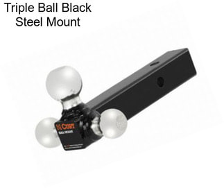 Triple Ball Black Steel Mount
