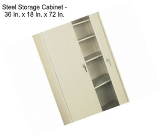 Steel Storage Cabinet - 36 In. x 18 In. x 72 In.