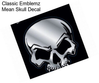 Classic Emblemz Mean Skull Decal