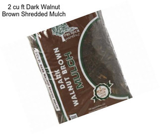 2 cu ft Dark Walnut Brown Shredded Mulch
