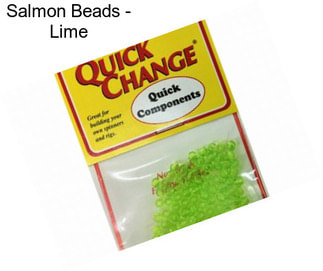 Salmon Beads - Lime