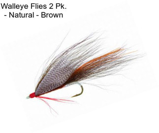 Walleye Flies 2 Pk. - Natural - Brown