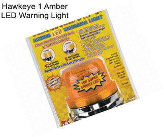 Hawkeye 1 Amber LED Warning Light