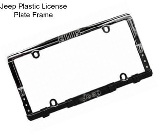 Jeep Plastic License Plate Frame