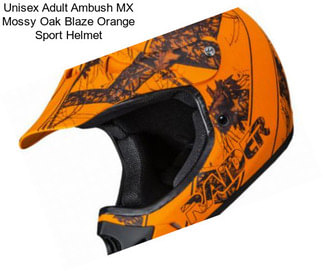 Unisex Adult Ambush MX Mossy Oak Blaze Orange Sport Helmet