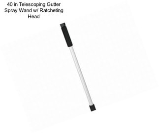 40 in Telescoping Gutter Spray Wand w/ Ratcheting Head