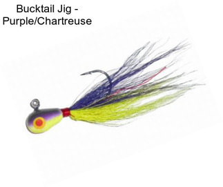 Bucktail Jig - Purple/Chartreuse