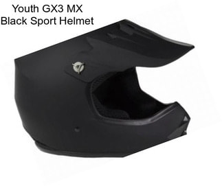 Youth GX3 MX Black Sport Helmet