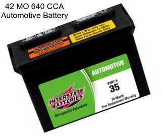 42 MO 640 CCA Automotive Battery