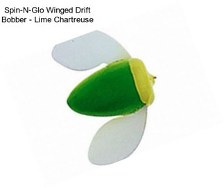 Spin-N-Glo Winged Drift Bobber - Lime Chartreuse