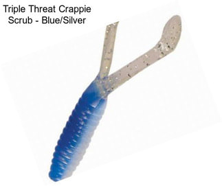 Triple Threat Crappie Scrub - Blue/Silver
