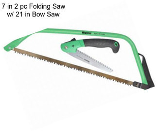 7 in 2 pc Folding Saw w/ 21 in Bow Saw