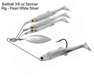 Baitball 3/8 oz Spinner Rig - Pearl White Silver