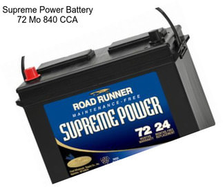 Supreme Power Battery 72 Mo 840 CCA