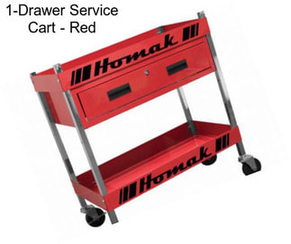 1-Drawer Service Cart - Red