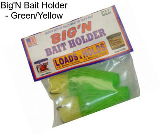 Big\'N Bait Holder - Green/Yellow