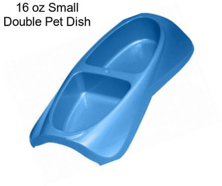 16 oz Small Double Pet Dish