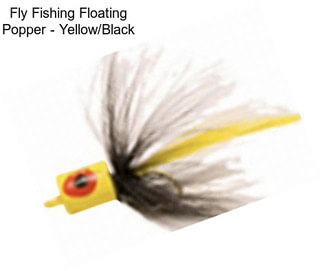 Fly Fishing Floating Popper - Yellow/Black