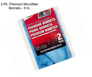 2 Pk. Premium Microfiber Bonnets - 9 In.