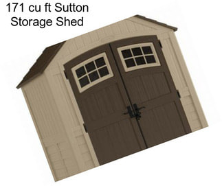 171 cu ft Sutton Storage Shed