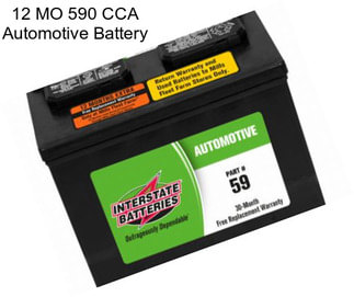 12 MO 590 CCA Automotive Battery