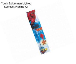Youth Spiderman Lighted Spincast Fishing Kit