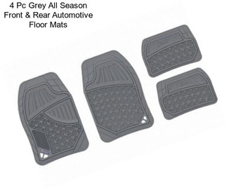 4 Pc Grey All Season Front & Rear Automotive Floor Mats